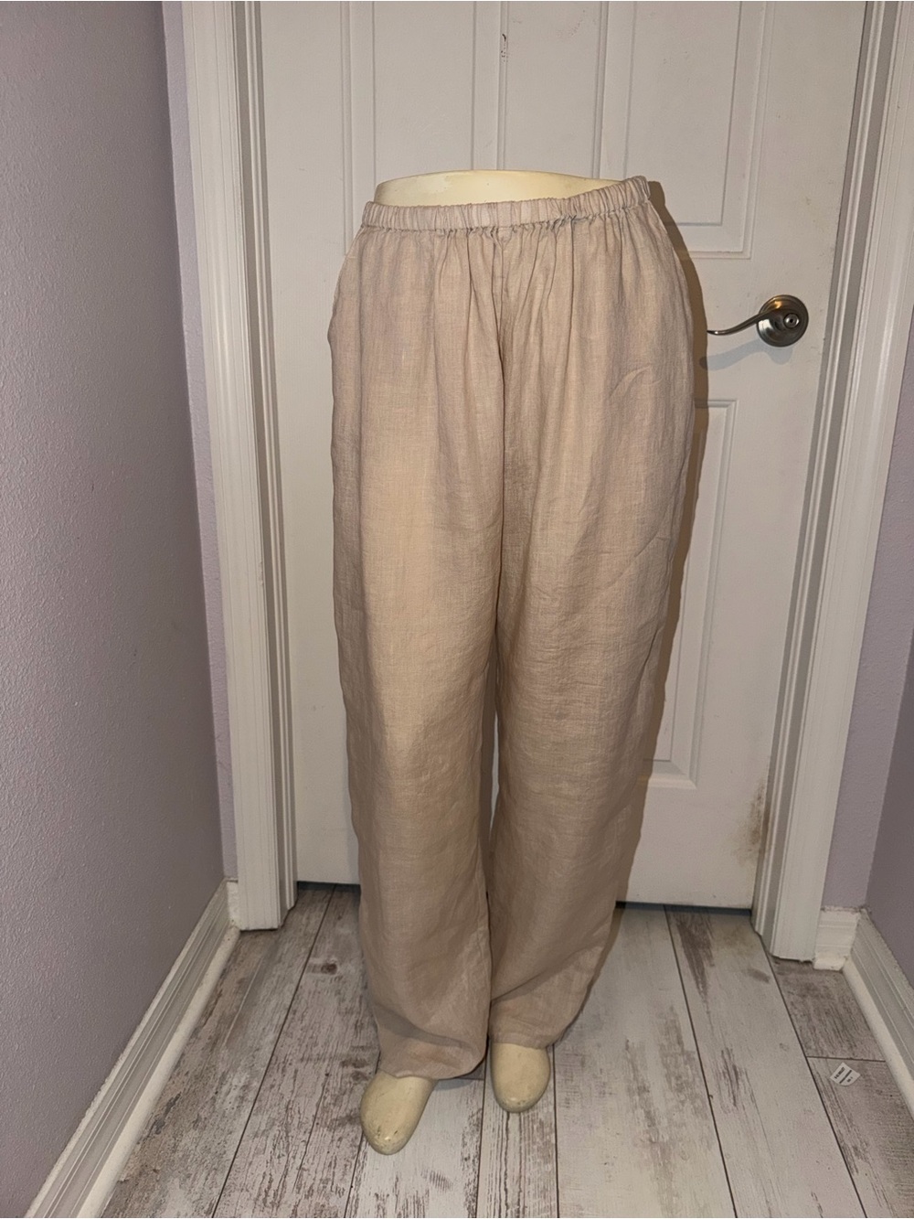 CP Shades Light Beige Linen Pants